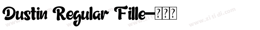 Dustin Regular Fille字体转换